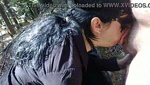 Chubby Indian milf slave sucks cumshot facial on fat cunt!