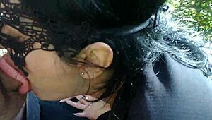 Chubby Indian milf slave sucks cumshot facial on fat cunt!