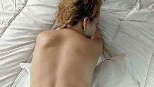 stepsis tight pussy fucked hard by bro on bed spank lick cum