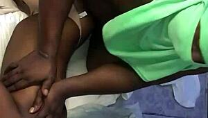 Landlord fuck your house maid's shaved pussy with big black cock for home support!