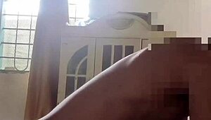 She shakes her ass wildly on massive black cock.