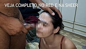 this cute sailor girl gets bent over fucked doggystyle by husband after blowjob