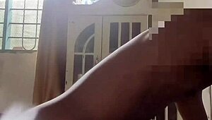 She shakes her ass wildly on massive black cock.