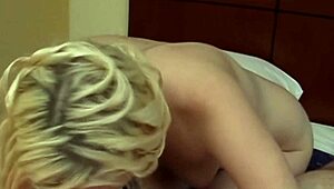 i luv this young blonds big tits n blowjob in lingerie shes soo naked n hot