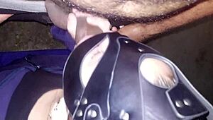 backyard slut fucked amid traffic gets cum piss shower