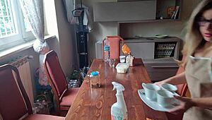 limpei a mesa do vizinho tirei calcinha ele vai notar?