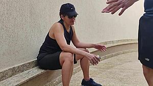 brazilian fatass sub eats cock balls deep then gets rough creampie fucked