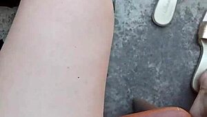 gretala spreads juicy pussy outdoors, wanna see it get some air?