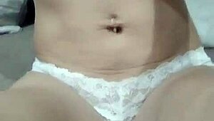 Watch this latin wife undress solo showing natural tits and hard nipples?