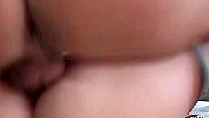 Cute Brunette in Stockings Loves Hard Anal and Mouth Cum!