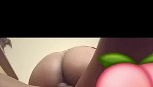 her perfect ass and wet pussy take thick cum load inside