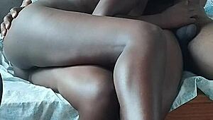 Why Stop At Sucking When Ebony Rides To Creampie Finish?