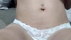 Watch this latin wife undress solo showing natural tits and hard nipples?