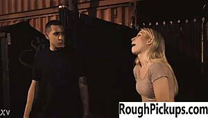 he picks her up for the most extreme rough ass pounding