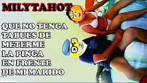 Hey daddy in Huancayo, wanna fuck this Peruvian slut wife right in front of her hubby? 😈🍆💦