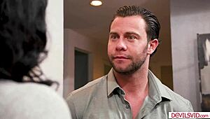 Big Tits Milf Deepthroats Boss's Monster Cock in Hardcore Face Fuck