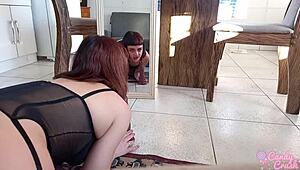 brazillian babe begs for monster cock deep in her tight little asshole