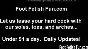 Summer's blonde beach feet tease in heels socks and sexy toe play