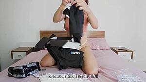 BIG ASS BUSTY LATINA TRIES LINGERIE BENT OVER RIDING Doggystyle Cowgirl!