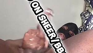 Freaky oiled teen's huge closeup pussy masturbation in dorm for step sister's bedtime viewing.