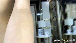 slim slut spreads legs moans while vibrator fucks wet pussy