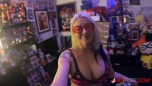 what if quarantine led this tattooed blonde leya falcon to squirt wildly with toys