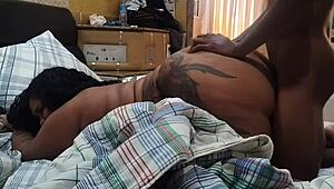 bbw gordinha takes anal creampie from big black cock