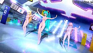 Bold Hatsune Miku Rin Luka Full Nude Body Reveal