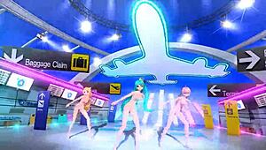 Bold Hatsune Miku Rin Luka Full Nude Body Reveal