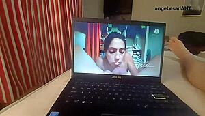 Caught My Cousin Jerking To My Anal Vid Then Milked His Huge Load Dry