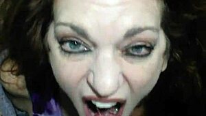 Raven's Sexy Lips Wrap Around Cock for Juicy Oral Cumshot Creampie