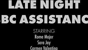 Hej Sara Jay i Carmen Valentina dele taj ogroman kurac, zvuči zabavno?