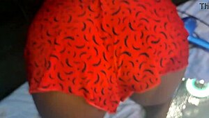 he spots the topless maid sweating in the living room offers cash and she hands over her tight ass eagerly