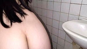 so i fucked the service employee sneaky in bathroom bent over