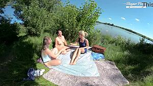 Nesty og Dienes ville utendørs orgie med rømte fange!!