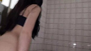 so i fucked the service employee sneaky in bathroom bent over