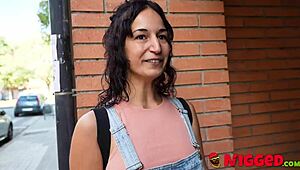 curious spanish mature rebeka rock feels raw thrill of huge black cock pounding