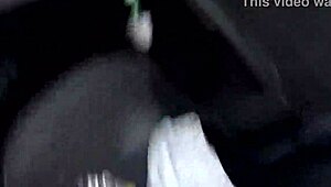 two busty babes barbara alves and pernocas bike without panties in the rain, voyeur style