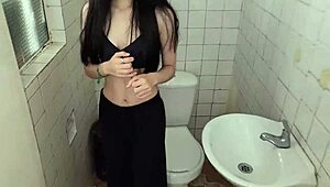 so i fucked the service employee sneaky in bathroom bent over