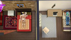 Old Wife Cuckolds Husband with Friend and Boyfriend in Sims 4 Story