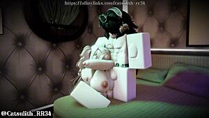 Big Tits Blonde Bent Over for Rough Doggystyle Blowjob and Nude Pounding Session