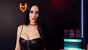 Busty Violet Voss Devours Huge Cock After Teasing Blowjob