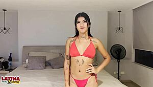 my tight latina pussy grips his big white cock first casting