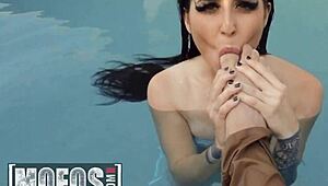 Kaitlyn Katsaros teases neighbor with perfect body tight pussy bikini blowjob seduction