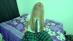 Innocent-faced shy big ass Mexican college girl in socks ready to explode in real homemade outdoor party fuck