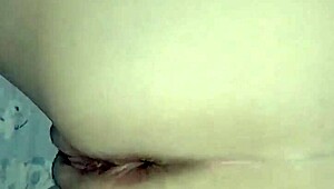 young latina milf's huge ass shakes wildly in textured condom doggy