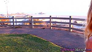 pov of tiny titted teen lez fingering and licking wet pussy