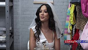 Bridesmaid Busted Stealing Dildos Punished by Security!