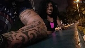 street fuck with bruna black so thrilling risky heart raced wild