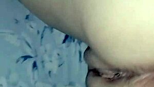 young latina milf's huge ass shakes wildly in textured condom doggy